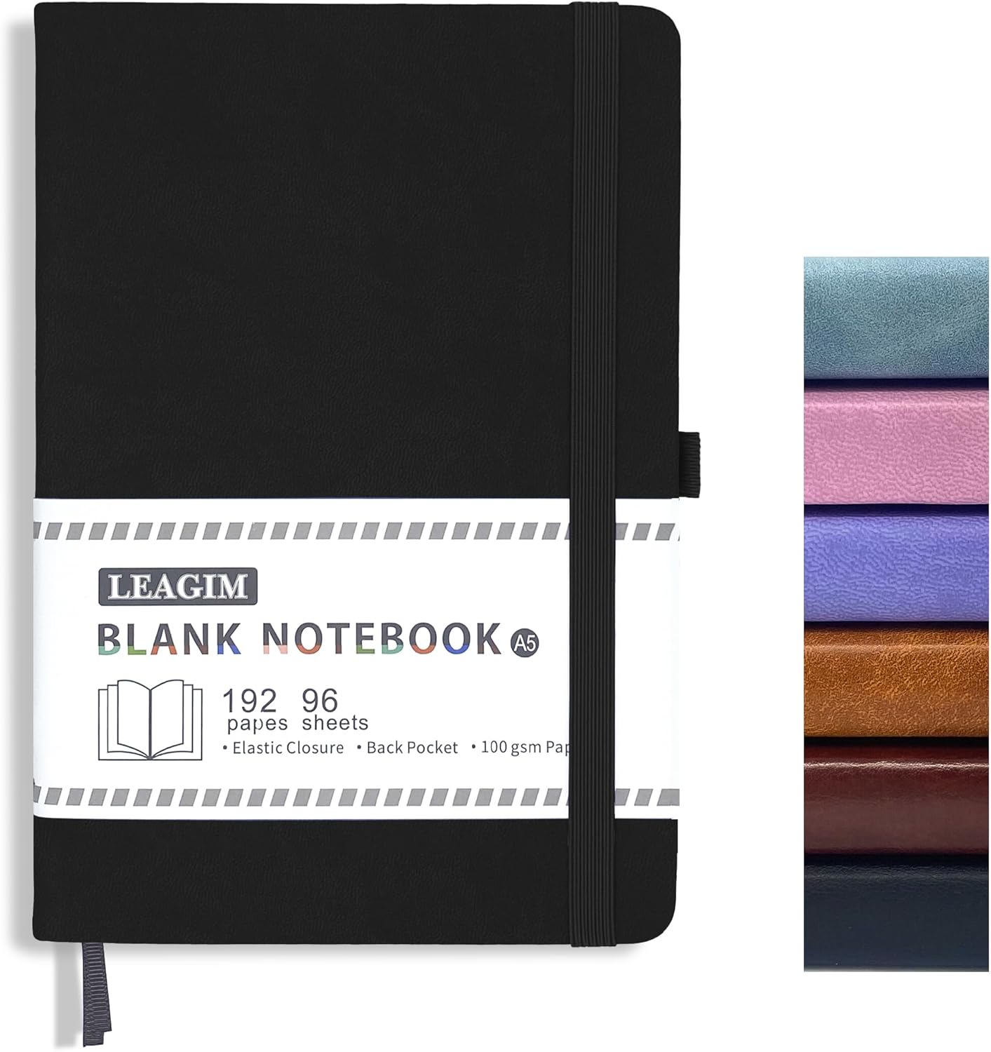 Leatherwork Products - Carnet de notes vierge A5, 192