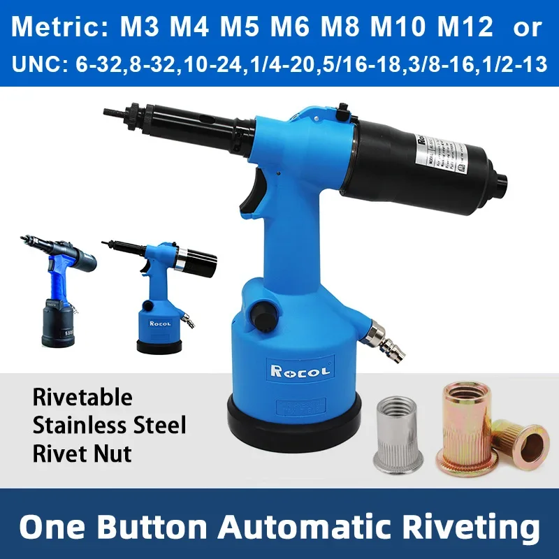 Rivet Setter Tool - Pistolet à écrou à rivets industriel,