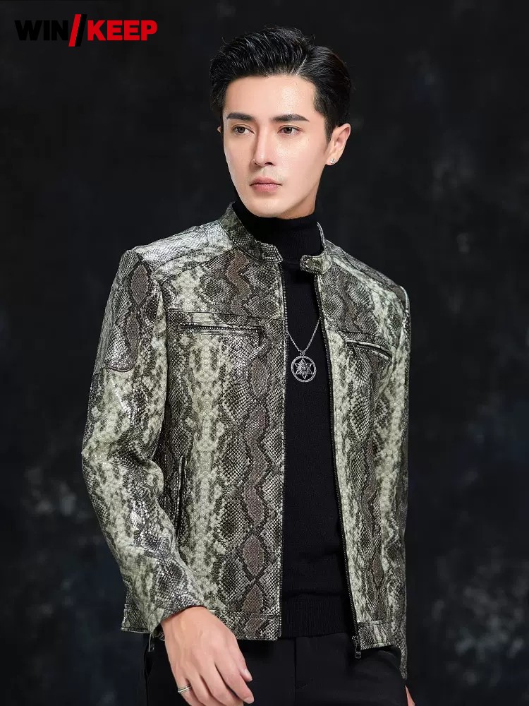 Leatherwork Patterns Free - Veste en cuir véritable pour homme,