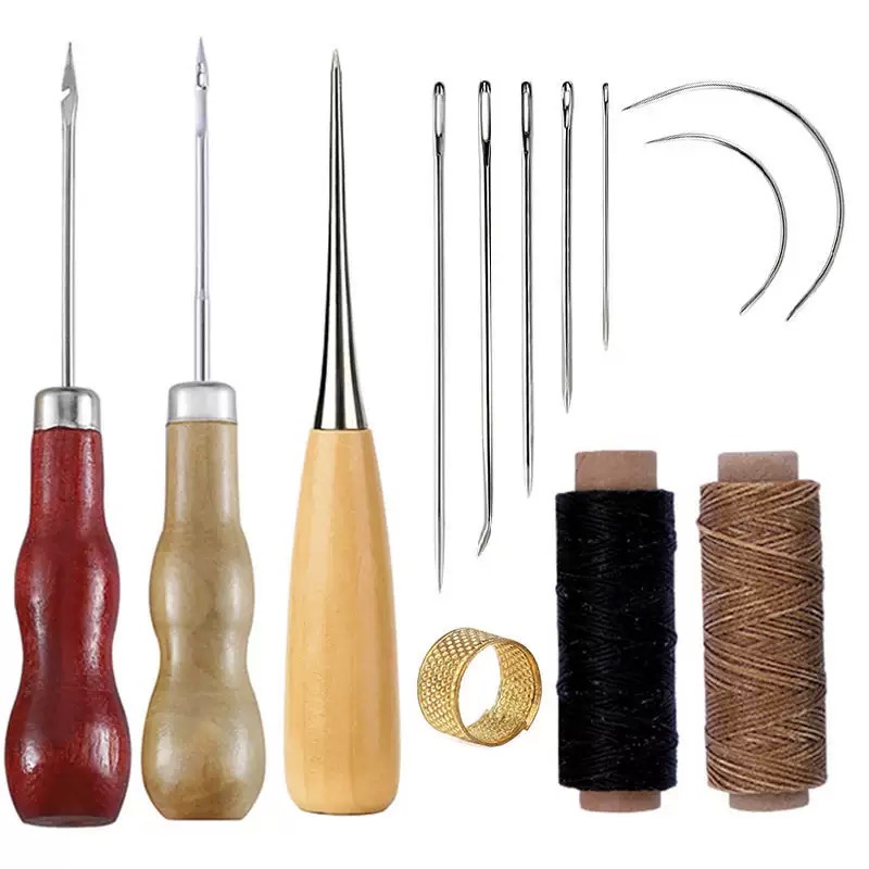 Leatherwork Needles - Ensemble de couture en cuir, 13