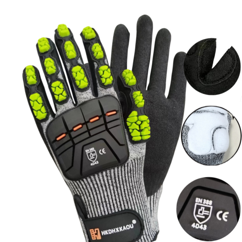 Leveling Leatherworking - Gants de travail de protection Anti-Vibration,