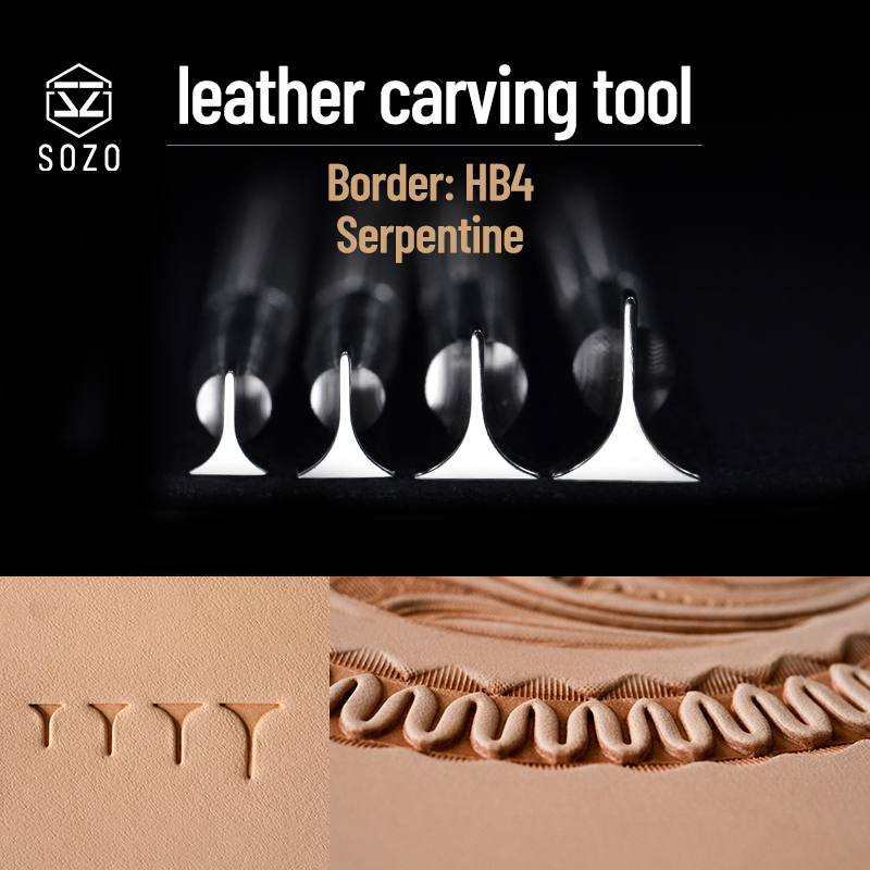 Leather Work Organiser - SOZO HB4 – timbres en acier