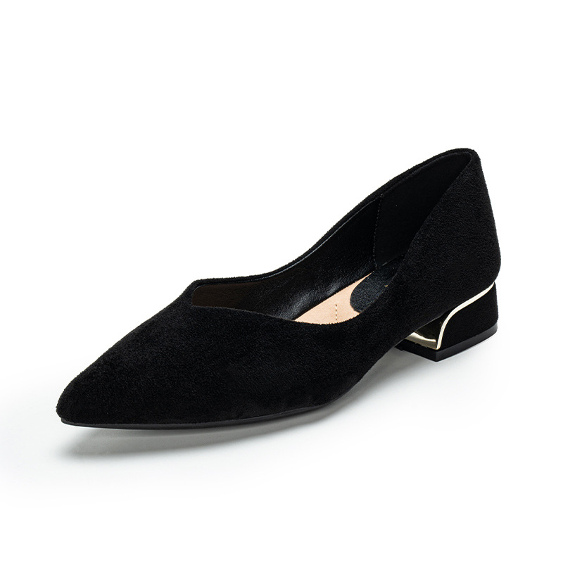 Chaussures habillées en daim à - Leather Work Heels avis et prix