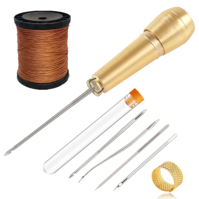Kit de couture en cuir avec po - Leatherwork Needles avis et prix