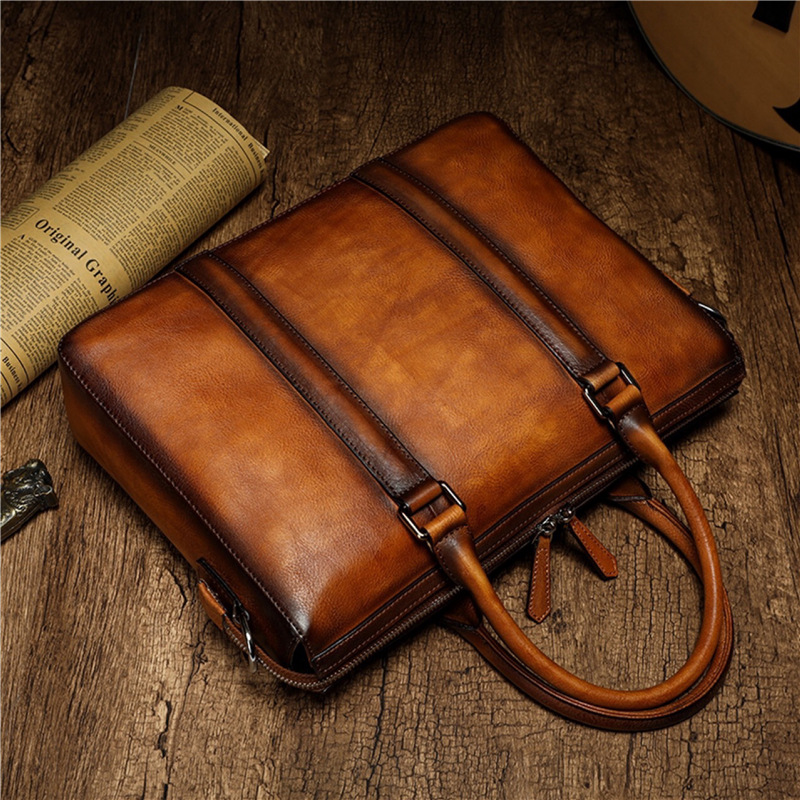 Porte-documents en cuir pleine - Leather Work Handbags avis et prix
