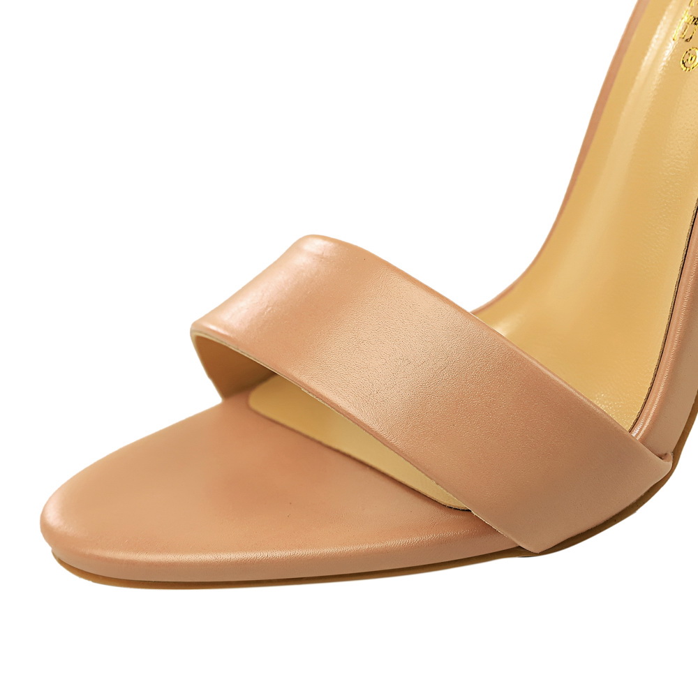 Femmes noir-blanc concis en cu - Leather Work Heels avis et prix