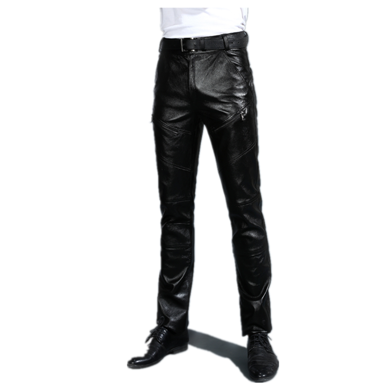 Pantalons en cuir véritable po - Leather Work Pants avis et prix