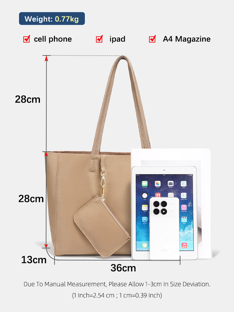 Zency – grands sacs fourre-tou - Leather Work Handbags avis et prix