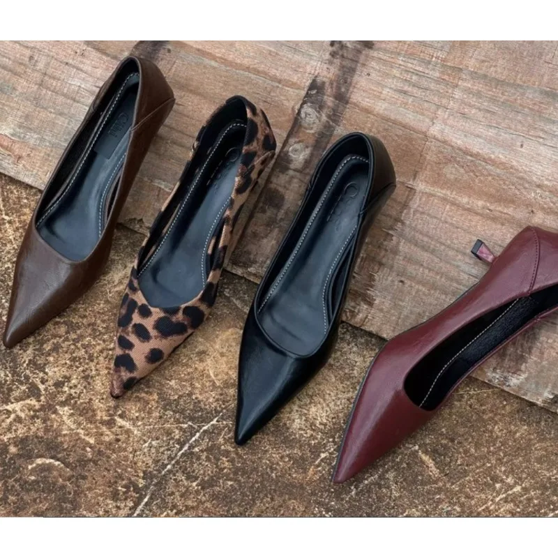 Escarpins Sexy à talons hauts  - Leather Work Heels avis et prix