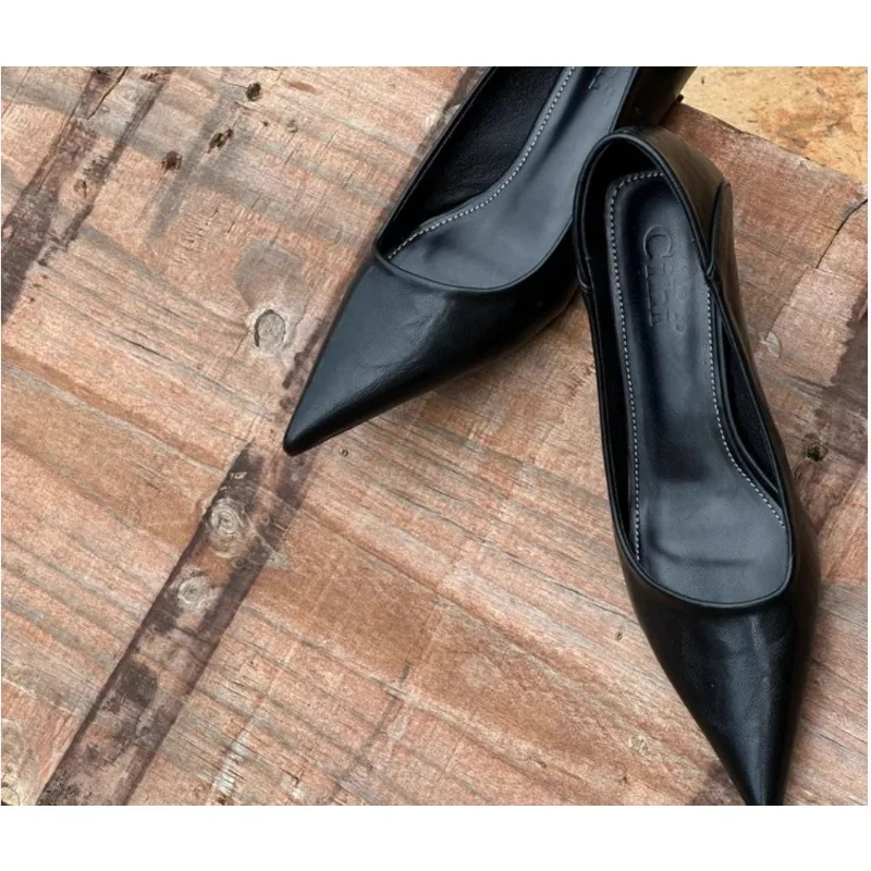 Escarpins Sexy à talons hauts  - Leather Work Heels avis et prix