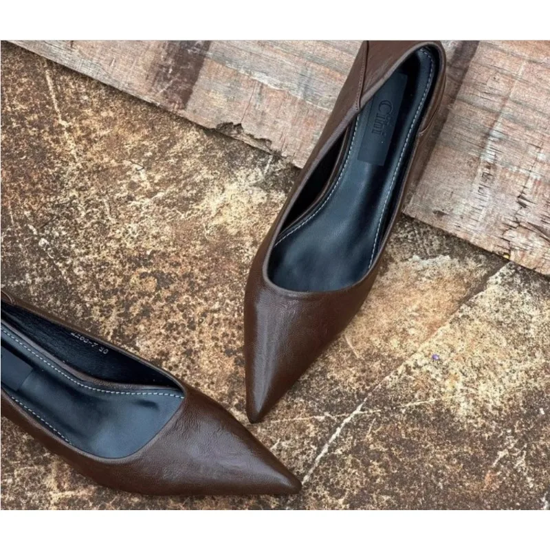 Escarpins Sexy à talons hauts  - Leather Work Heels avis et prix