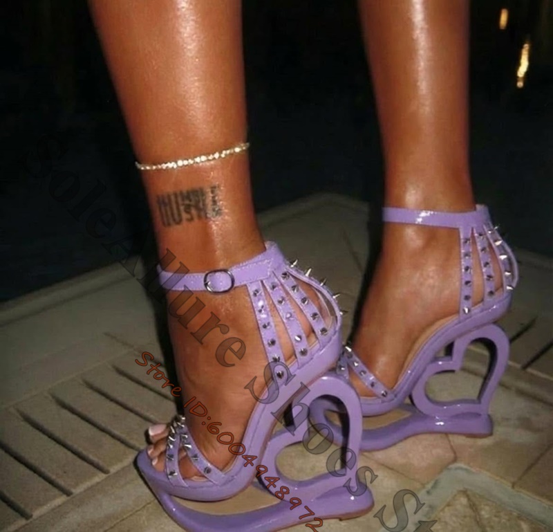 Sandales compensées rose vif à - Leather Work Heels avis et prix