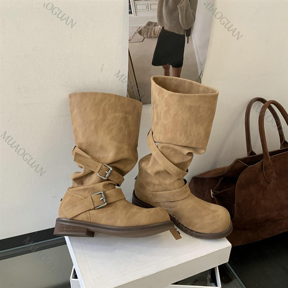 Printemps automne talon épais  - Leather Work Heels avis et prix