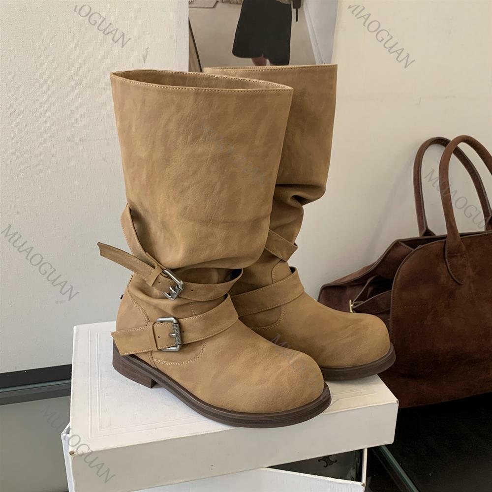 Printemps automne talon épais  - Leather Work Heels avis et prix