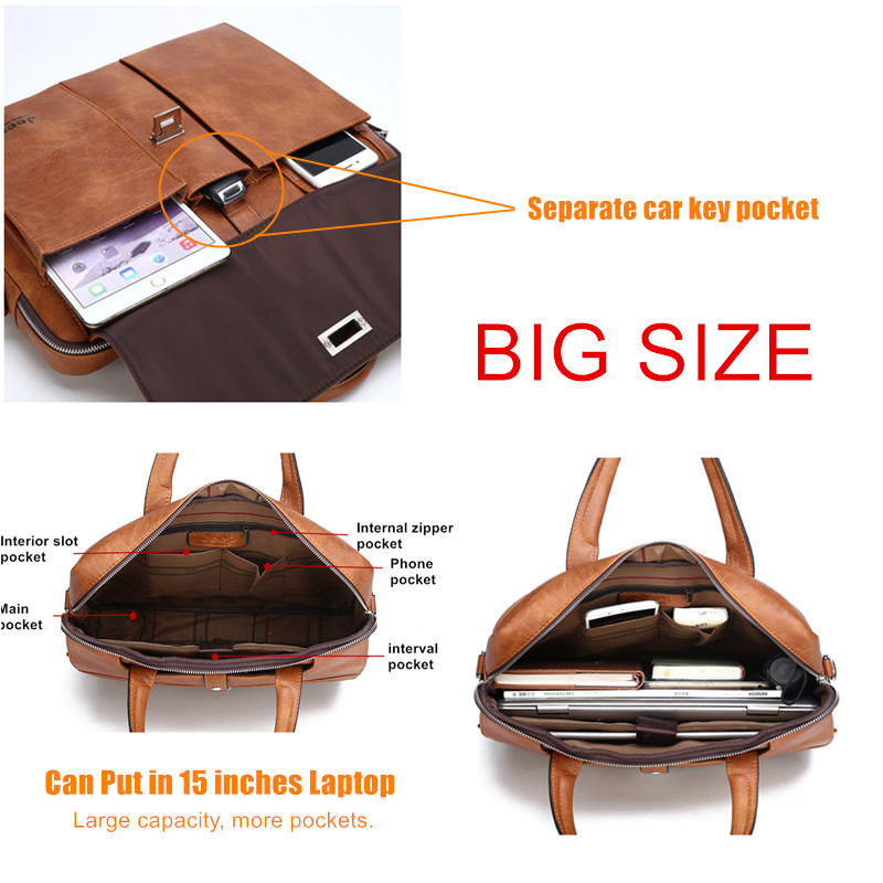 Sacoche en cuir pour homme Jee - Leather Work Handbags avis et prix