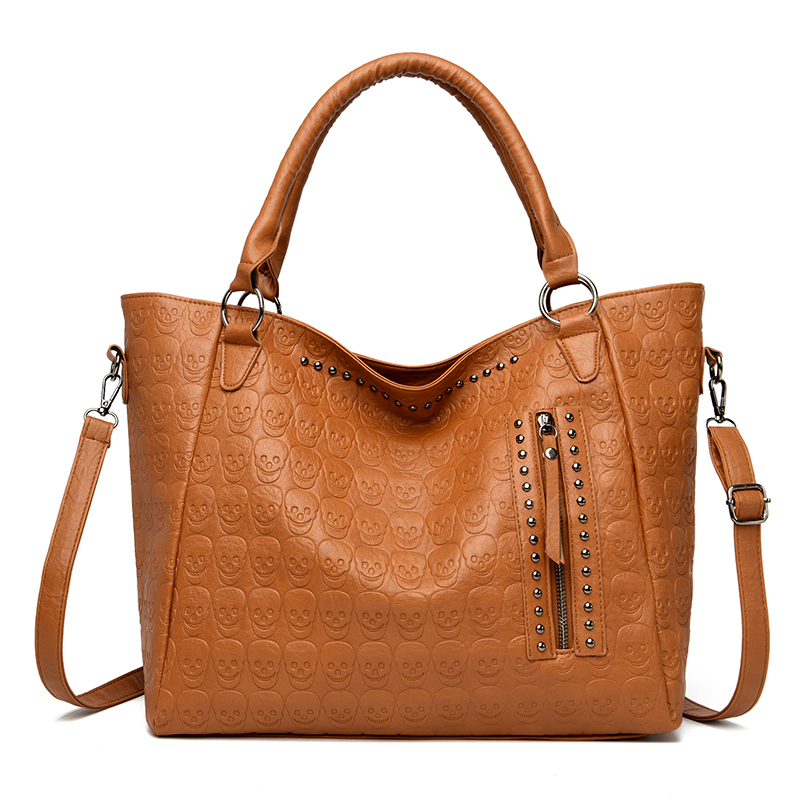 Sac bandoulière Punk Skull en  - Leather Work Handbags avis et prix